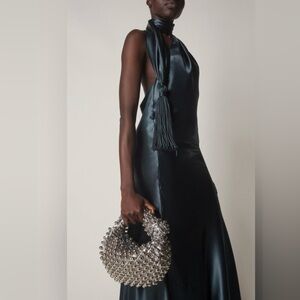 Bottega Veneta Chintz Tassle Gown Long Dress